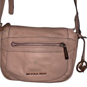 PRICE DROP!! Michael Kors Nude Taupe leather small size Crossbody Bag